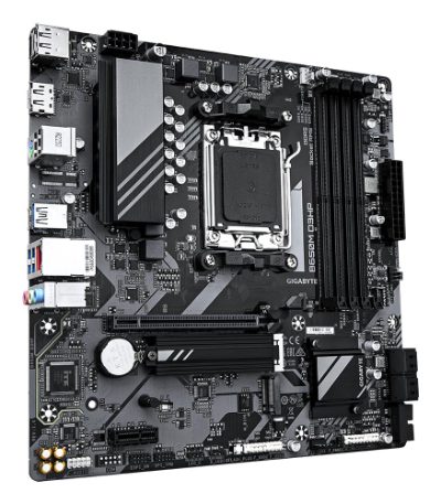 B650M D3HP, Processor family AMD, Processor socket AM5, DDR5 DIMM, Memory slots 1, Supported hard disk drive interfaces SATA, M.2, Number of SATA connectors 4, Chipset AMD B650, Micro ATX