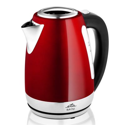 Kettle, Ela Digi ETA959890010, Electric, 2200 W, 1.7 L, Stainless steel, 360° rotational base, Red