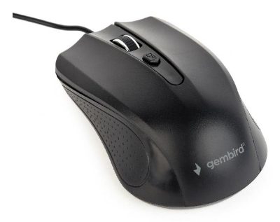 Gembird Optical Mouse, MUS-4B-01L, Wired, USB, Black