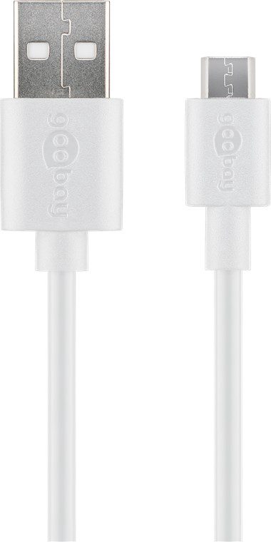 Micro USB charging and sync cable, 43837, USB-A 2.0 to Micro-USB USB 2.0 male (type A), USB 2.0 micro male (type B)