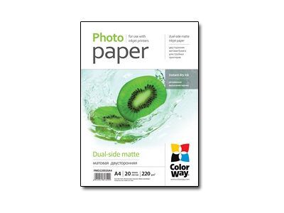Matte Dual-Side Photo Paper, 220 g/m², A4