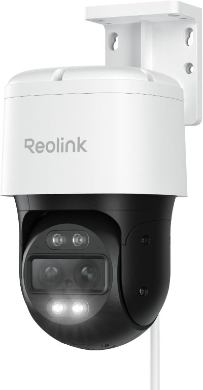 Reolink 4K Dual-Lens PoE Camera with Auto Tracking, TrackMix PoE, PTZ, 8 MP, 2.8mm/F1.6, IP65, H.264, H.265, Micro SD, Max. 512 GB