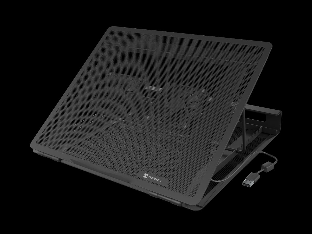 Laptop Cooler Pad, 2 Fans, Tern 2 Plus, Black