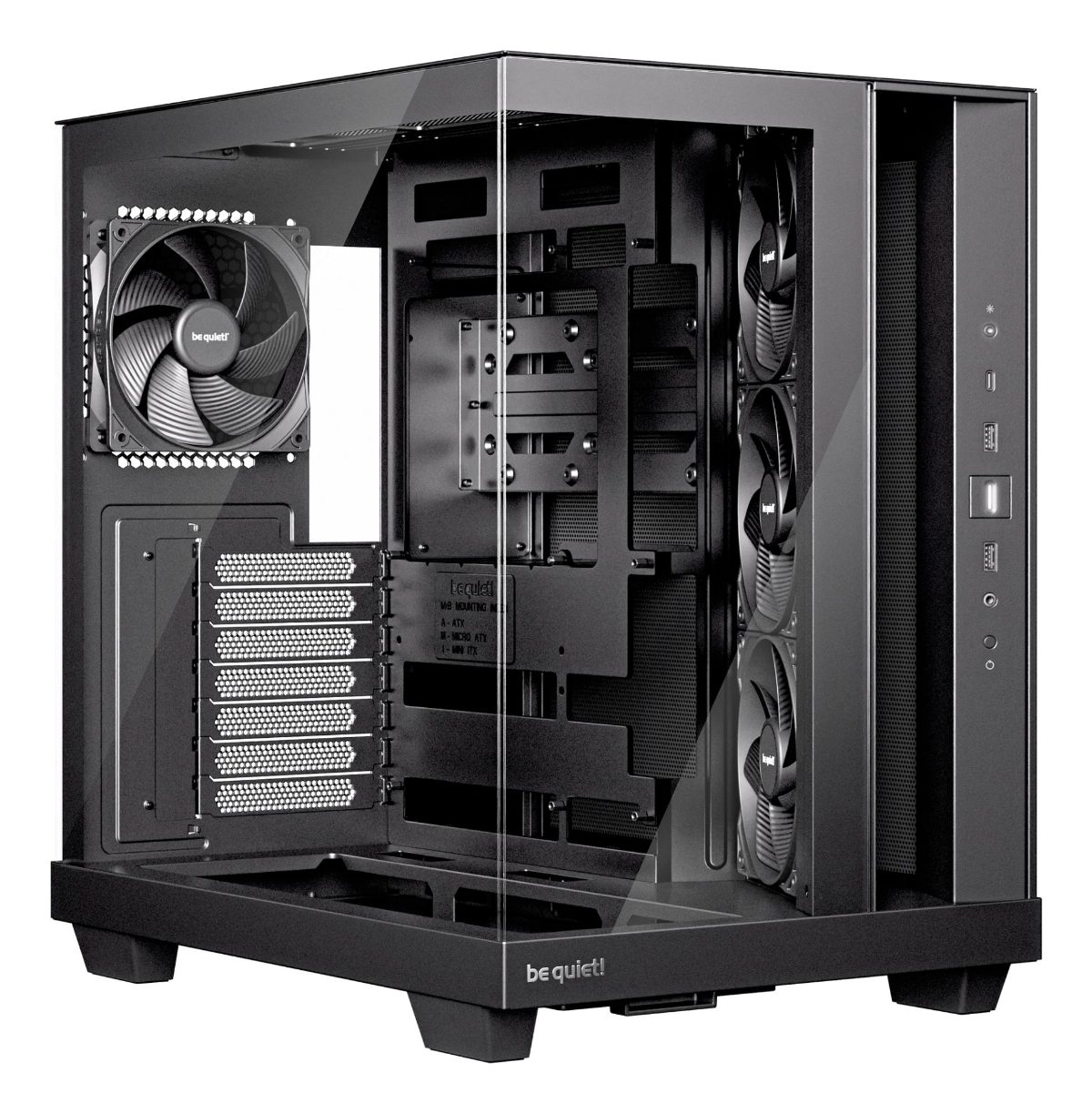 Case, BE QUIET, ATX/micro ATX/Mini-ITX, Black, Midi Tower, PC, BGW83
