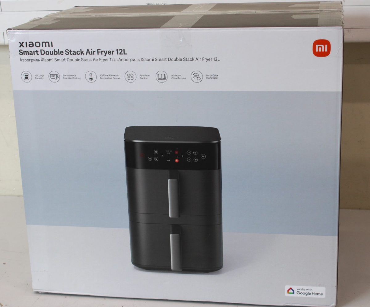 Xiaomi Smart Double Stack Air Fryer 12L, Power 2800 W, Capacity 12 L, Black, UNPACKED, SCRATCHES ON  HANDLE, MISSING INNER PACKAGING, 24 month(s)