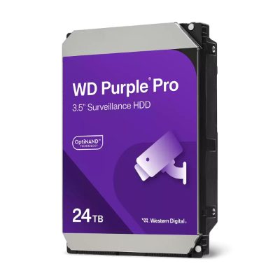 HDD, WESTERN DIGITAL, Purple Pro, 24TB, SATA, 512 MB, 7200 rpm, 3,5", WD240PURP