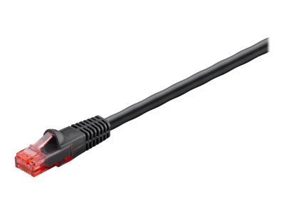 Goobay Outdoor Patch Cable, 55432 6/6A U/UTP, AWG 24/1, Cable length: 10 m, Black