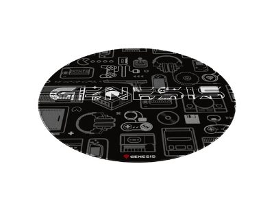 Genesis Protective Floor Mat Tellur 300 Round Gear Floor Mat, Polyester, Multicolor