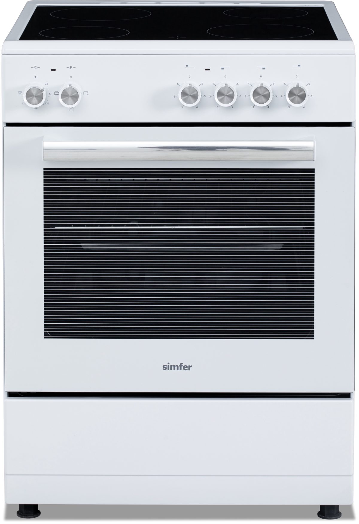Cooker (Power cable not included), 6043SEDBB, Oven type Electric, White, Width 60 cm, Depth 60 cm