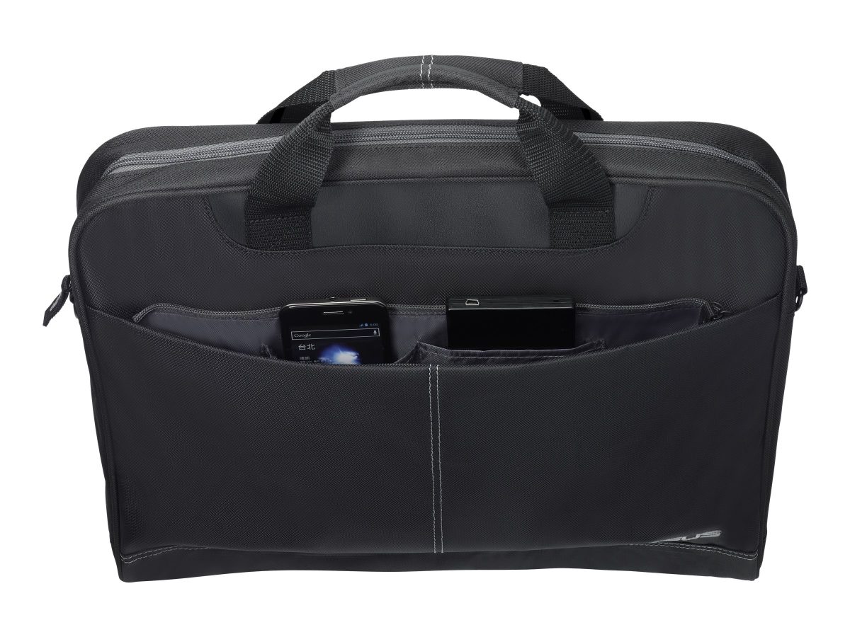 Nereus, Fits up to size 16 ", Messenger - Briefcase, Shoulder strap, Waterproof, Black
