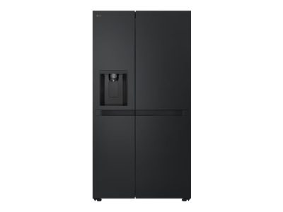LG Refrigerator, GSLC41EPPE, Energy efficiency class E, Free standing, Side by side, Height 179 cm, Fridge net capacity 420 L, Freezer net capacity 221 L, Display, 36 dB, Black