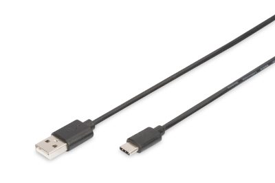 USB Type-C connection cable, Type USB-A to USB-C, AK-300154-018-S