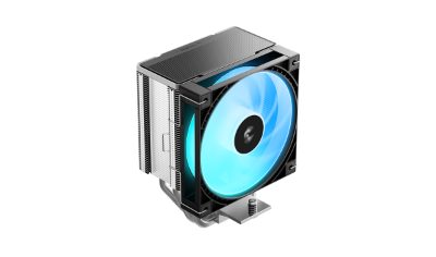 Deepcool CPU Cooler, AG600 ARGB, Black, Intel, AMD