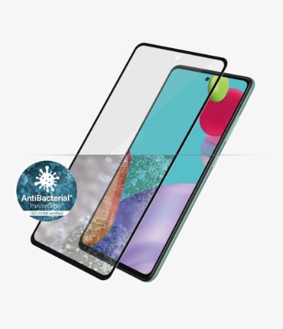 Samsung, Galaxy A52, Black/Transparent, Antifingerprint screen protector