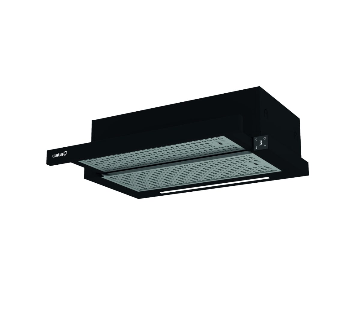 CATA Hood, TFH 6430 GBK, Telescopic, Energy efficiency class A+, Width 59.8 cm, 391.5 m³/h, Electronic, LED, Black