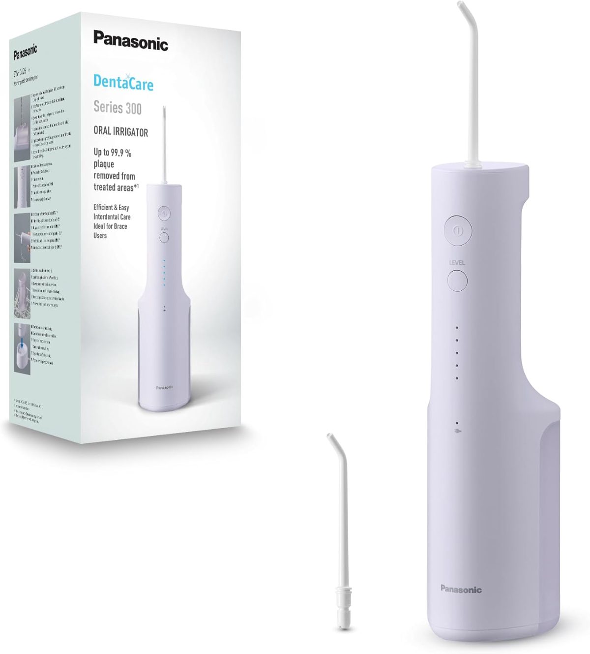 Panasonic Oral Irrigator, EW-DJ26-V303, Cordless, 200 ml, Number of heads 2, White