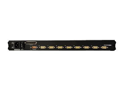 8-Port PS/2-USB VGA 17" LCD KVM Switch with Daisy-Chain Port and USB Peripheral Support with Fingerprint reader, CL5708FM