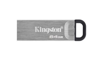 USB Flash Drive, DataTraveler Kyson, 64 GB, USB Type-A, Black/Grey