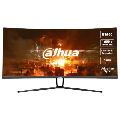 LCD Monitor, DAHUA, DHI-LM34-E330C, 34", Gaming/Curved/21 : 9, Panel VA, 3440x1440, 21:9, 165Hz, 1 ms, Tilt, Colour Black, LM34-E330C