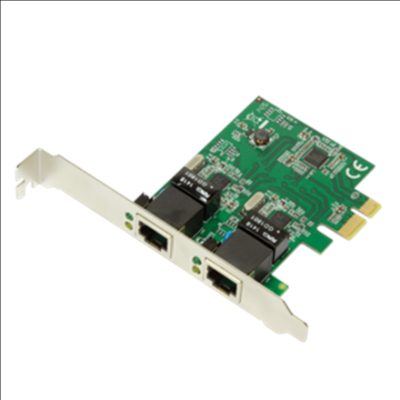 Logilink PC0075, 2-port Gigabit PCI Express network card, Logilink, 2 x Gigabit Lan (RJ 45), PCIe