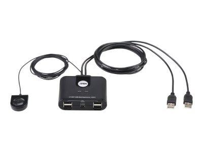 Aten 2-Port USB 2.0 Peripheral Sharing Device, Aten, USB 2.0, 2 x 4 USB 2.0 Peripheral Sharing Switch