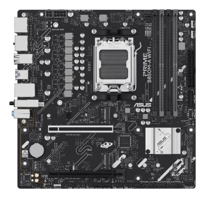 Asus PRIME B850M-A WIFI, Processor family AMD, Processor socket AM5, DDR5, Supported hard disk drive interfaces SATA, M.2, Number of SATA connectors 4