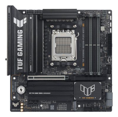 Asus TUF GAMING B850M-PLUS WIFI7, Processor family AMD, Processor socket AM5, DDR5, Supported hard disk drive interfaces SATA, M.2, Number of SATA connectors 4