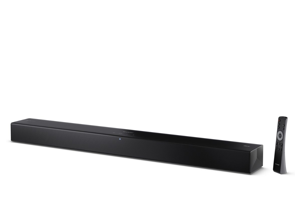 Sharp 2.0 Dolby Atmos/DTS Virtual:X Soundbar, HT-SB304, 180 W, Bluetooth, Wireless connection, Black