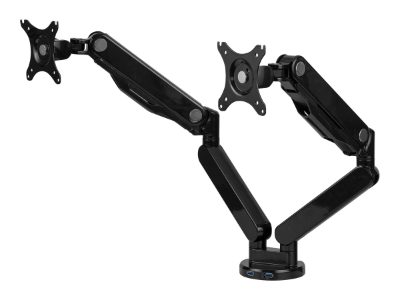 Platinum Series Dual Horizontal Monitor Arm, 8042501, Black