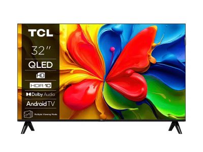TV Set, TCL, 32 ", HD, 1366 x 768 pixels, Flat, 16:9, QLED, 32V4C