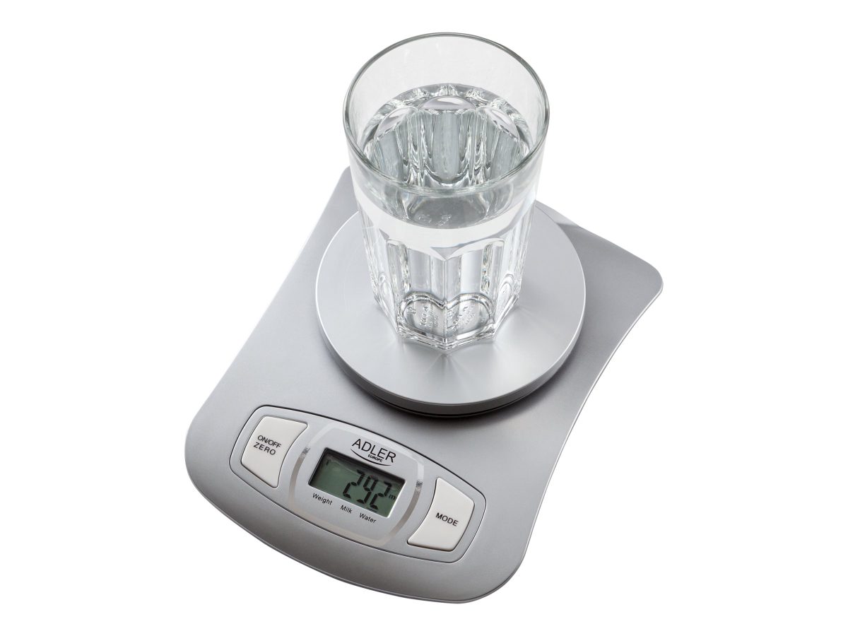 Kitchen scale, AD 3137s, Maximum weight (capacity) 5 kg, Graduation 1 g, Display type LCD, Silver