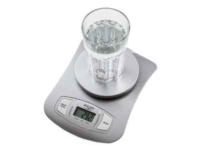 Kitchen scale, AD 3137s, Maximum weight (capacity) 5 kg, Graduation 1 g, Display type LCD, Silver
