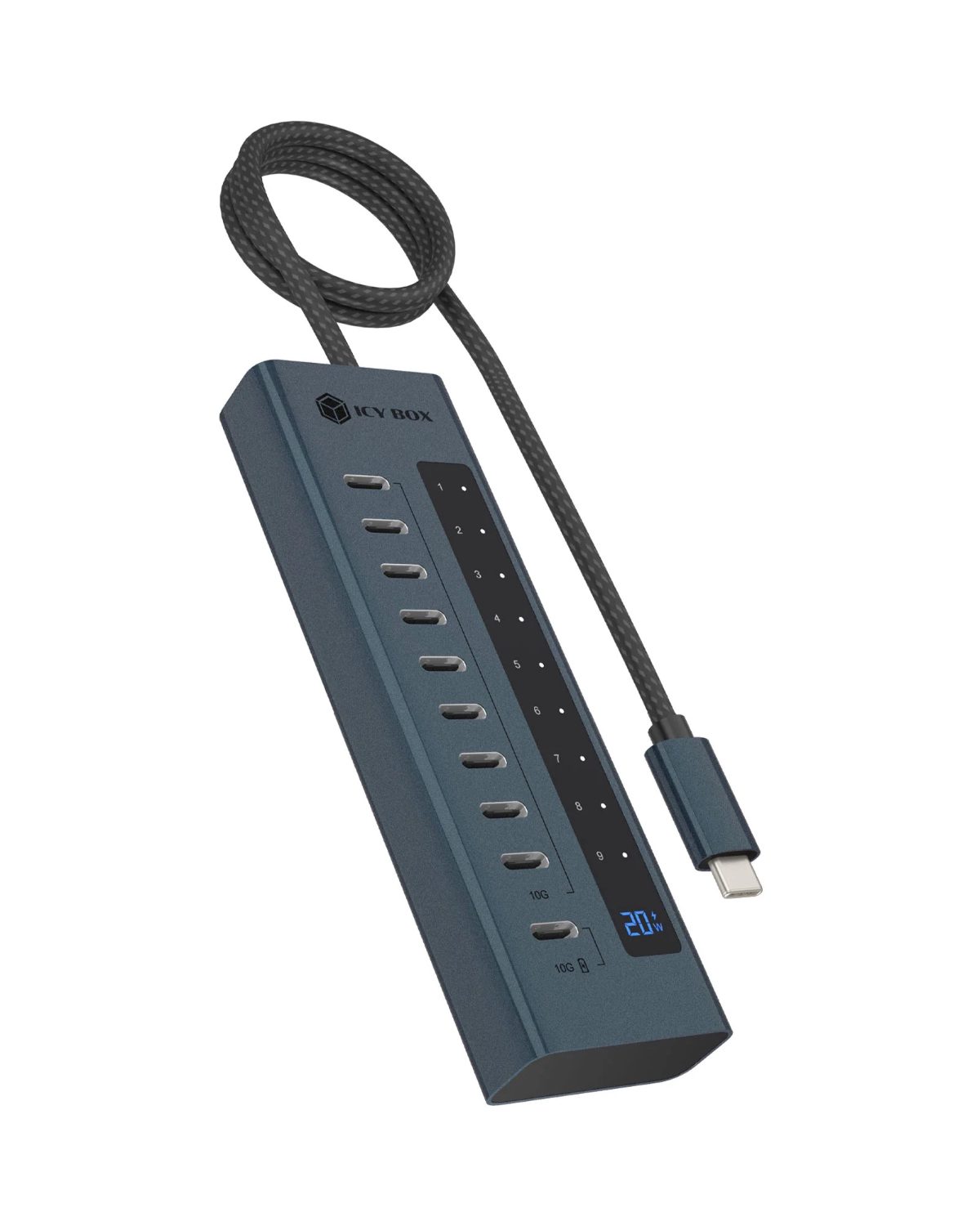 Raidsonic Icy Box 10-port USB Type-C Gen 2 hub, IB-HUB1450-C31