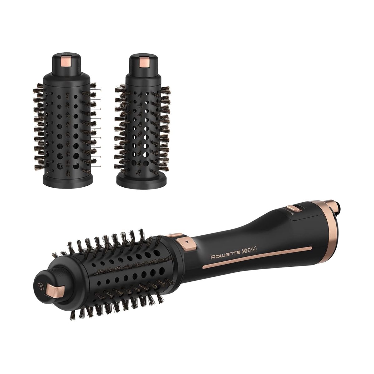 Styling Hair Brush, CF9620, Temperature (max) 80 °C, Number of heating levels 3, Black/Gold Rose