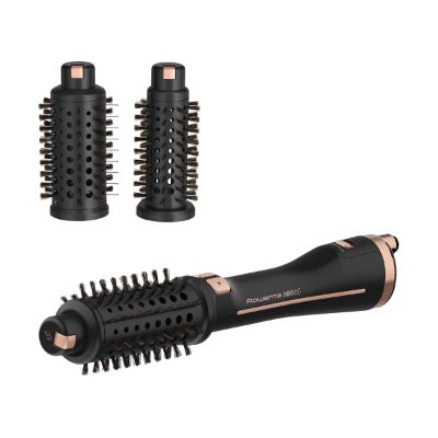 Styling Hair Brush, CF9620, Temperature (max) 80 °C, Number of heating levels 3, Black/Gold Rose