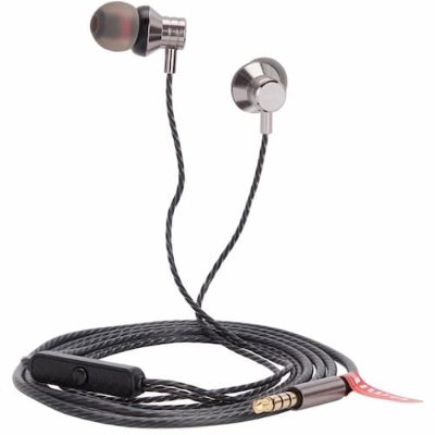AIWA In-Ear stereo austiņas ar mikrofonu, pelēkas