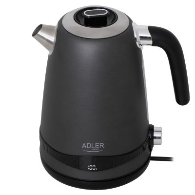 Kettle, AD 1295g SS, Electric, 2200 W, 1.7 L, Stainless Steel, 360° rotational base, Grey