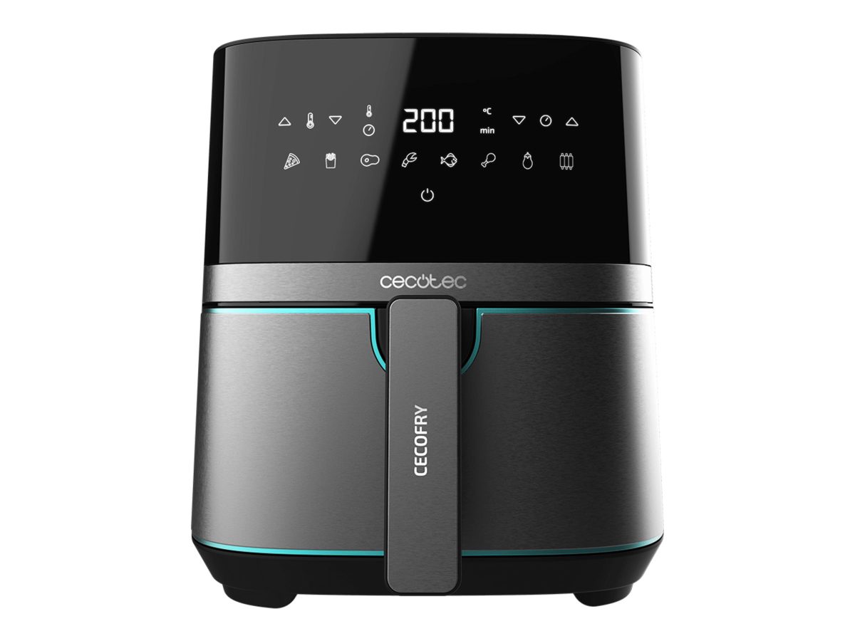Cecotec Hot air fryer, Cecofry Full InoxBlack 5500 Pro, Power 1700 W, Capacity 5.5 L, Black inox/Black