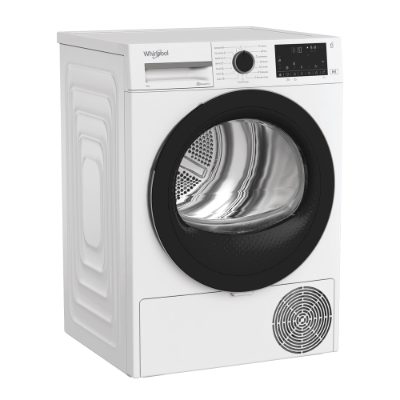 Whirlpool Dryer Machine, WP D9 WBS EE, Energy efficiency class D, Front loading, 9 kg, Heat pump, Digital, Depth 61 cm, White