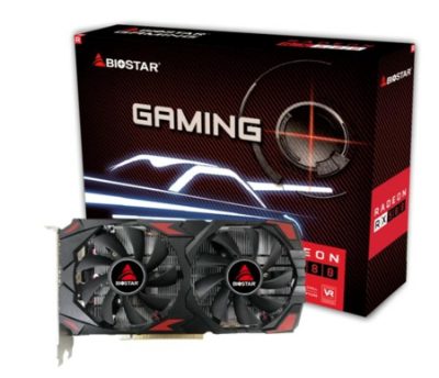 Graphics Card, BIOSTAR, AMD Radeon RX 580, 8 GB, GDDR5, 256 bit, PCIE 3.0 16x, Memory 1274 MHz, 1xHDMI, 2xDisplayPort, VA5815RQ82
