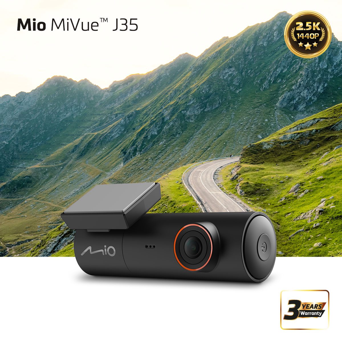 Wi-Fi OTA and GPS Dash Cam, MiVue J35, GPS (satellite)