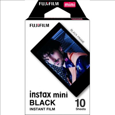 Instax Mini, BLACK FRAME (10pl) Instant Film, 54 x 86 mm