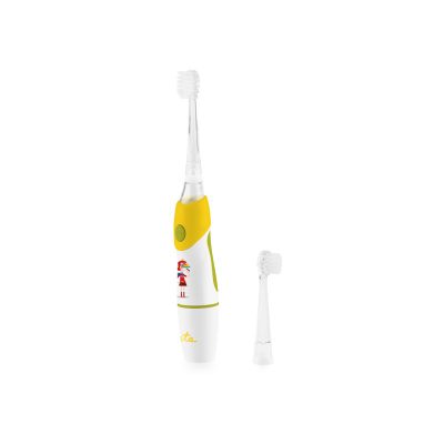ETA Toothbrush, Sonetic ETA071090050, Battery operated, For kids, Number of brush heads included 2, Number of teeth brushing modes 1, Yellow/White