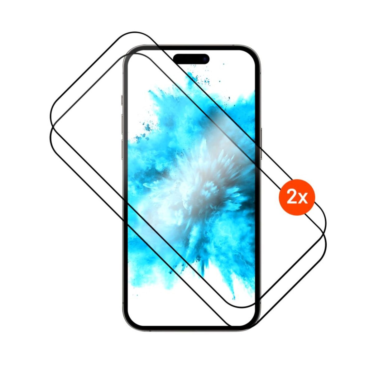 Fixed Screen protector, Apple, iPhone 17 Pro Max, Glass, Black