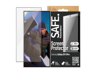 SAFE by PanzerGlass Screen Protector Samsung Galaxy S24 Ultra, Ultra-Wide Fit w EasyAligner, PanzerGlass