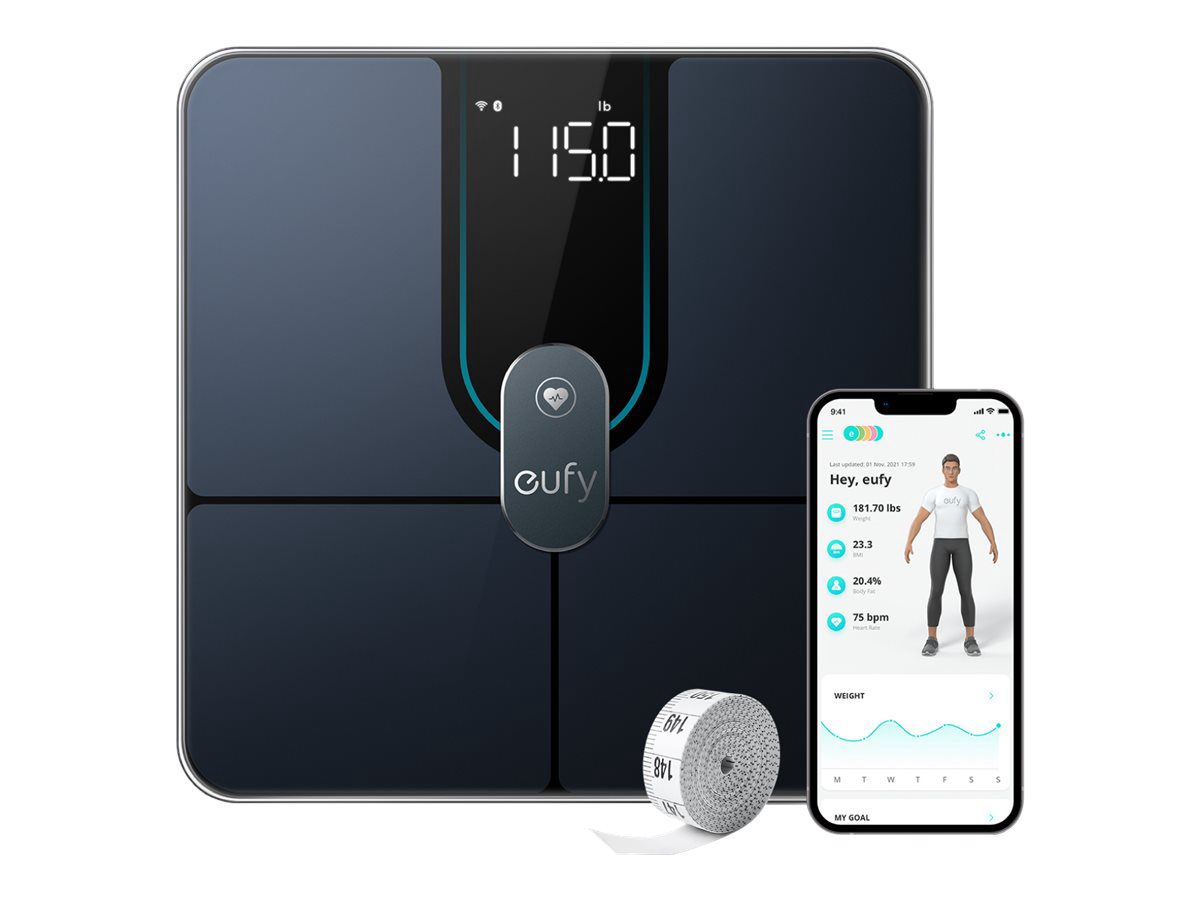Smart Scale, P2 Pro, Maximum weight (capacity) 180 kg, Multiple users
