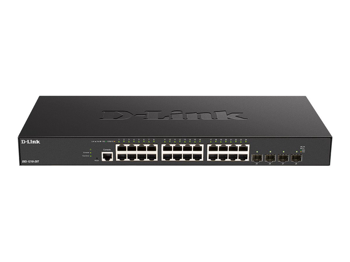 D-Link DXS-1210-28T 24-port 10GBase-T + 4-port 10/25G SFP28 Smart Managed Switch, D-Link