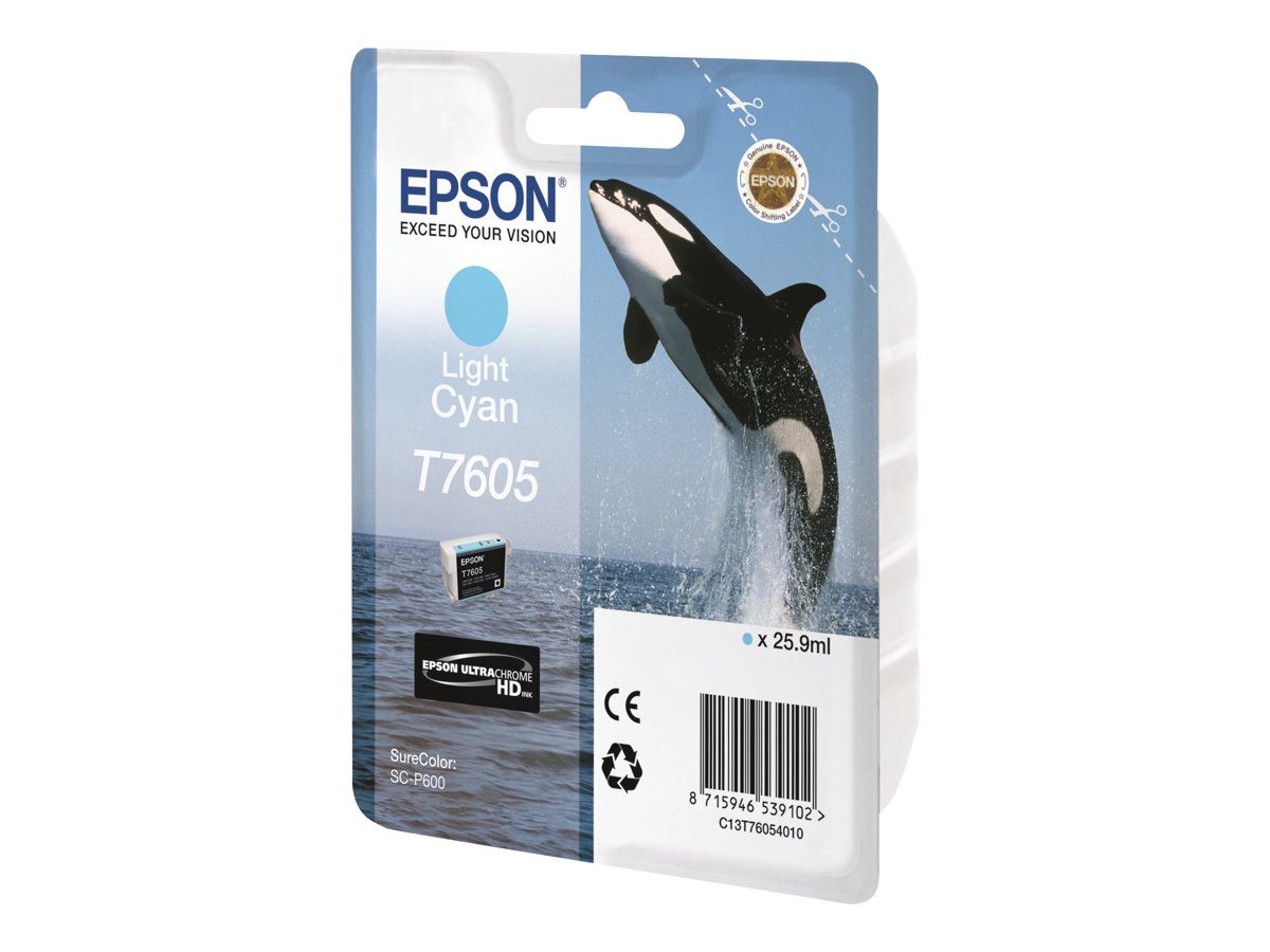 Epson T7605, Ink Cartridge, Light Cyan