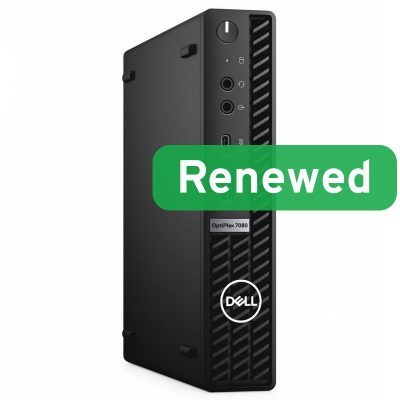 DELL Renewed Grade A, OptiPlex 7080 Micro, Intel Core i5, i5‑10500T, 16 GB, SSD, 256 GB, Intel UHD Graphics 630, Windows 11 Pro