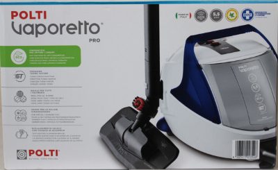 Polti, Steam cleaner, PTEU0313 Vaporetto Pro 100 Eco Power, Power 1900 W, Steam pressure 5.5 bar, Water tank capacity 2 L, White/Blue